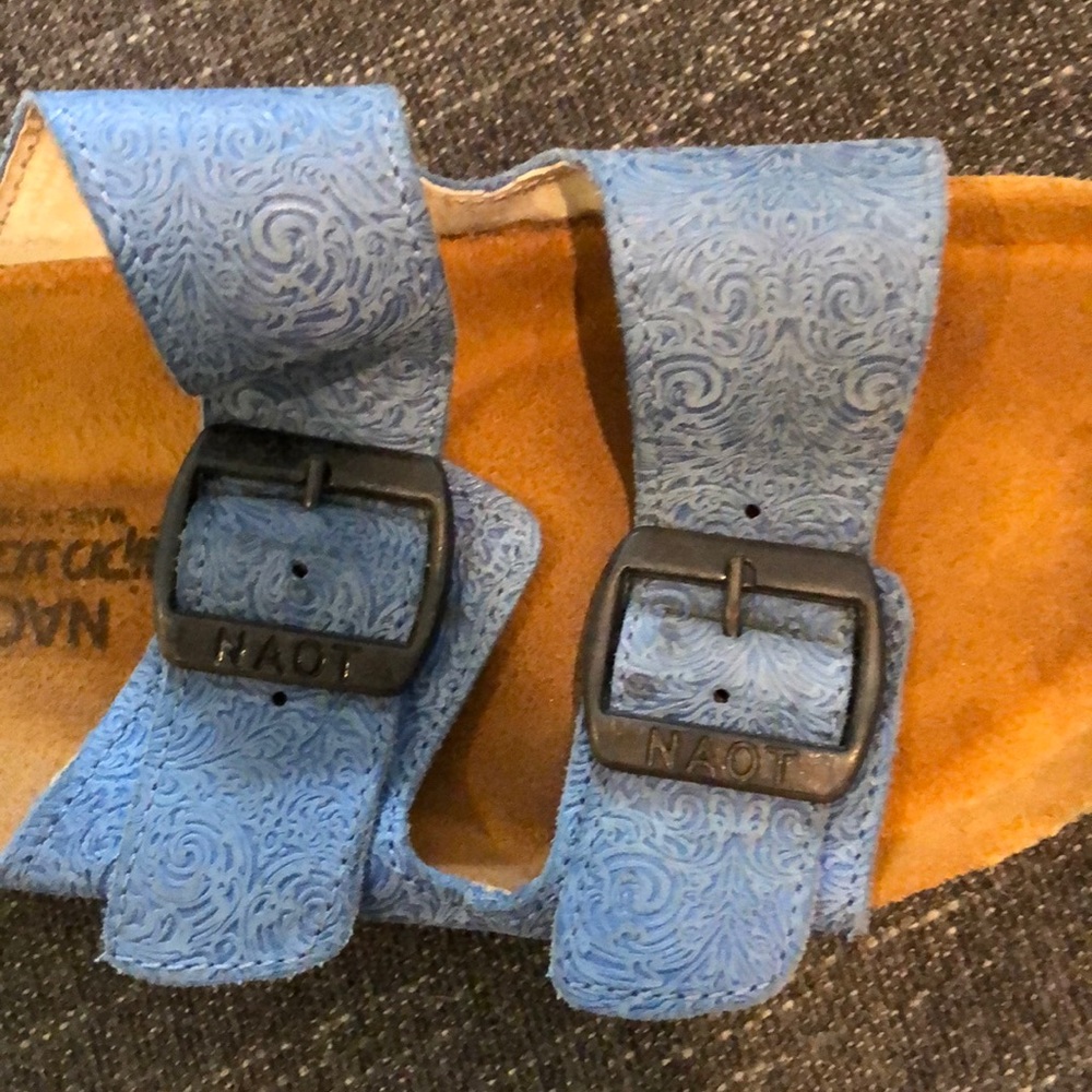 Blue 2 Strap Buckle Naot, barely worn - Picture 3 of 5